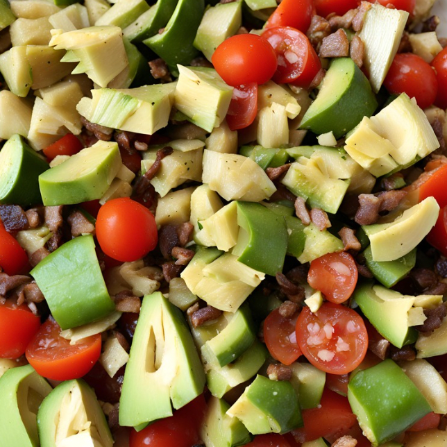 CEVICHE DE PALMITO CON ALCACHOFA