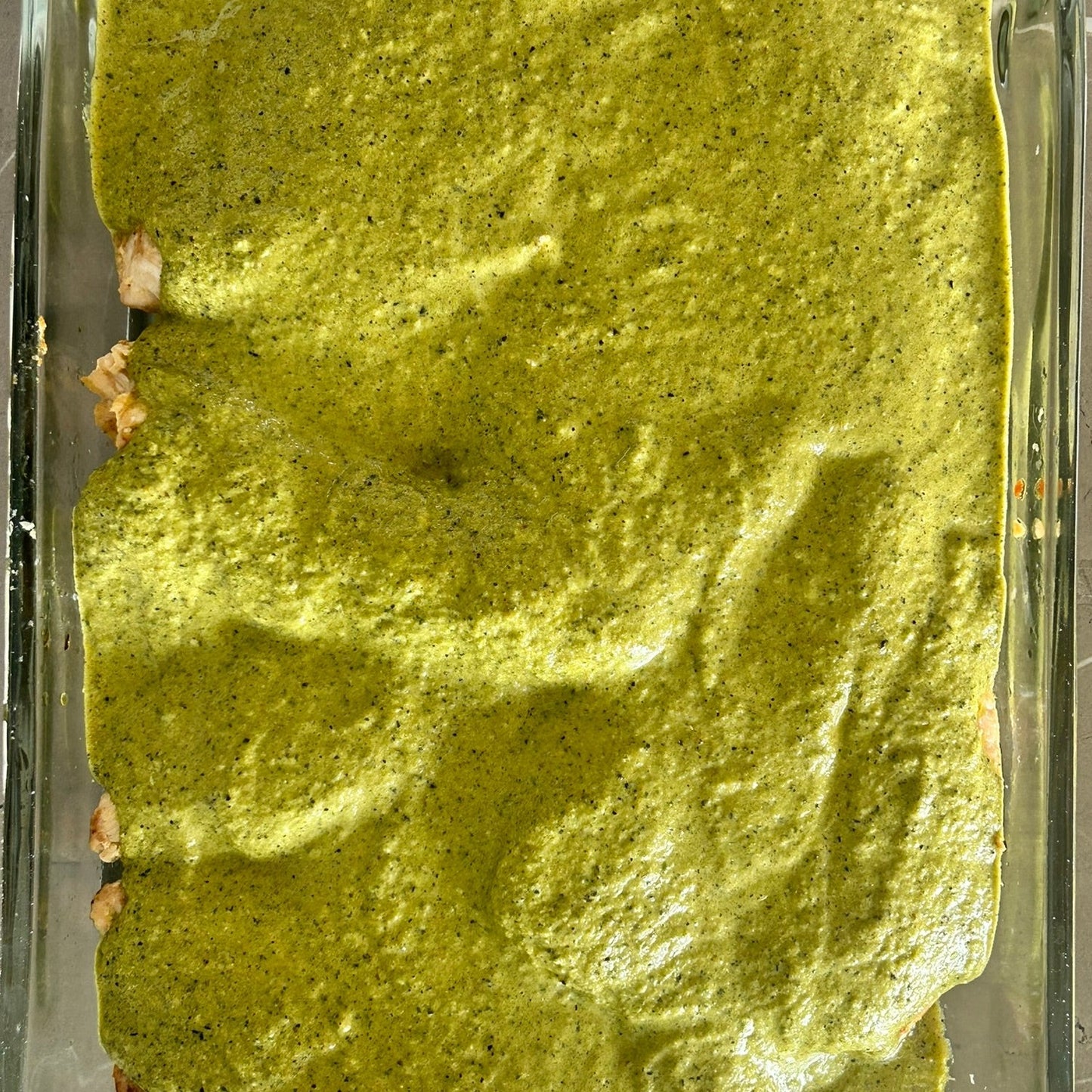 POLLO EN SALSA DE POBLANO