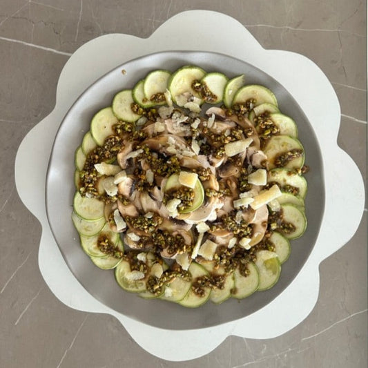 CARPACCIO DE CHAMPIÑON CON CALABACITA
