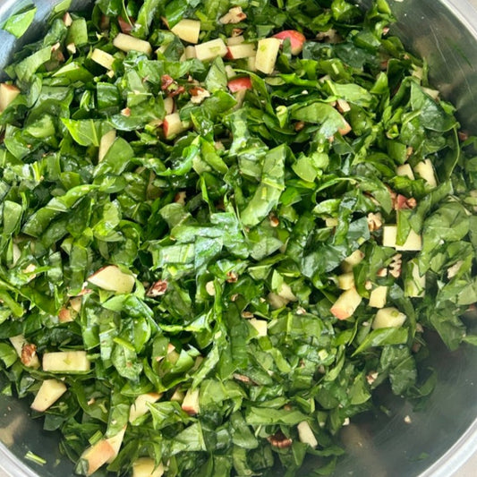 ENSALADA DE ESPINACA CON MANZANA