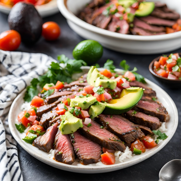 ARRACHERA CON PICO DE GALLO