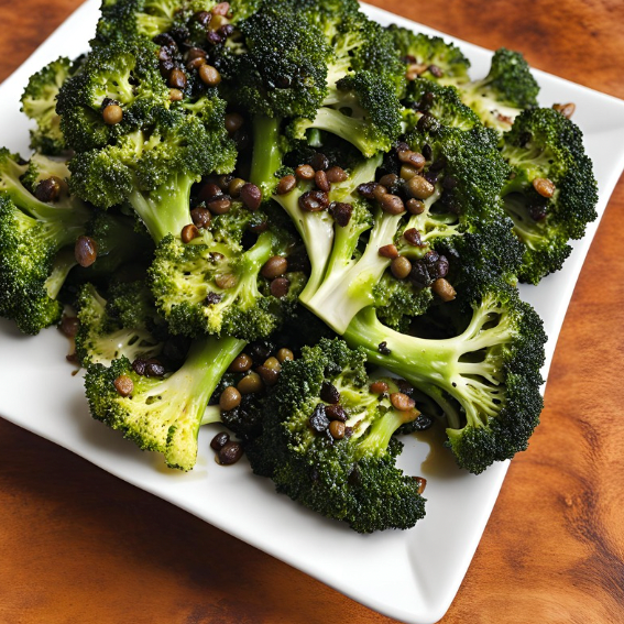 BROCOLI ROSTIZADO CON ALCAPARRA