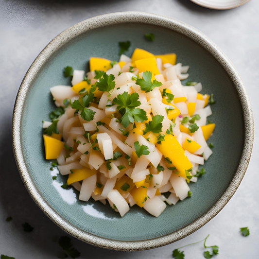 CEVICHE DE JICAMA CON MANGO