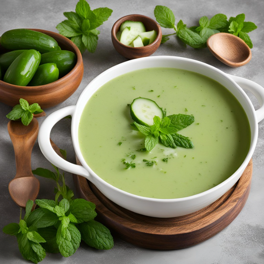 GAZPACHO DE PEPINO CON MENTA