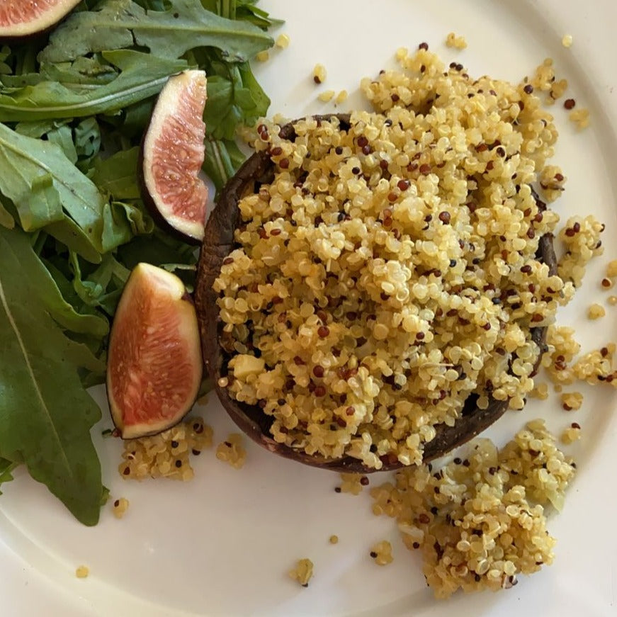 PORTOBELLOS RELLENOS DE QUINOA